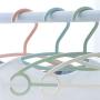 Jeansame-Store 10 PCS/Set Plastic Clothes Hanger Home Non Slip Seamless Dry Wet Children Baby Clothe Hangers,Blue