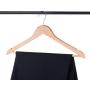 Home-it (20 Pack Natural Wood Hangers - Solid Wood Clothes Hangers - Coat Hanger Wooden Hangers