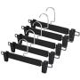 Dedu Clothes Hangers Black Plastic,Clothes Pants Hangers with Clips,360 Rotatable Hook Skirt Hangers,Non-Slip Trousers Hangers,Pack of 20 Dedu Clothes Hangers Black Plastic,Clothes Pants Hangers with Clips,360 Rotatable Hook Skirt Hangers,Non-Slip Trousers Hangers,Pack of 20