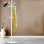 Coat Rack Clothes Rack Hanger Household Hanger, White, Gold, Black, 40cm40cm175cm Haiming (Color : White)