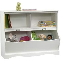 Sauder Pogo Bookcase/footboard, Soft White finish