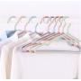 10pcs Random Color Plastic Clothes Hangers Non-Slip Hook for Suit Coat Closet Garment Outdoor Drying Rack Multicolour Hangers for Clothes