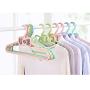 SAASNY Standard Hangers Plastic Hangers,Plastic Hangers 28 Pack Coat Hangers Standard Hangers for Clothes Slim and Space Saving Notched Hangers(Green) for Drying and Storage