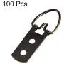 uxcell D Ring Picture Hangers, 52mm x 20mm Bronze Tone Assortment Kit for Photo Hanging Solutions, 100 Pcs