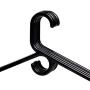 Neaties American Made Black Heavy Duty Plastic Hangers, Plastic Clothes Hangers Ideal for Everyday Use, Clothing Standard Hangers, 12pk