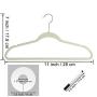 FindUWill 30 Pack Unisex Baby Hangers and 10 Pack Closet Dividers-The Ultimate Nursery Organizer Baby Clothes Velvet Hangers for Baby Clothes and 10 Baby Blank Size Dividers with a Pen