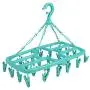 Nice Day Laundry Drying Rack Socks Hanger Clip and Drip Plastic Travel Windproof Hook Diapers Baby Clothes Hanging with 24 pins Green Nice Day Laundry Drying Rack Socks Hanger Clip and Drip Plastic Travel Windproof Hook Diapers Baby Clothes Hanging with 24 pins Green