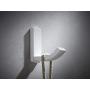 Wellsum Fashionable Wall Mounted White Solid Brass Bathroom Towel Hook Wall Hooks Tile Hook Bathrobe Hook Door Hanger Clothes Hooks Brushed Finish Bath Hardware