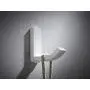 Wellsum Fashionable Wall Mounted White Solid Brass Bathroom Towel Hook Wall Hooks Tile Hook Bathrobe Hook Door Hanger Clothes Hooks Brushed Finish Bath Hardware