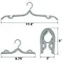 Bluecell 8pcs Travel Hangers - Portable Thicken Folding Clothes Hangers Foldable Non-Slip Clothes Drying Racks for Home Travel Vacation Business Trip (Nordic Style)
