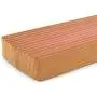 HANGERWORLD 10 Cedar Wood 10.6inch Non Slip Ridged Clamp Clothes Garments Pants Skirt Hangers