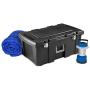 Storage Box. Wheeled Plastic Container Crate W Lid Protects From Damp, Odors, Dirt, Dust, Pests. Replaces Bin, Basket, Tube. Space Saver Footlocker Tote To Hold, Organize In Garage, Boat, Home, Office
