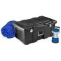 Storage Box. Wheeled Plastic Container Crate W Lid Protects From Damp, Odors, Dirt, Dust, Pests. Replaces Bin, Basket, Tube. Space Saver Footlocker Tote To Hold, Organize In Garage, Boat, Home, Office