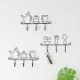 Iusun Wall Hooks Set Plain Style Adorable Design Towel Bag Hanger Keys Cloth Seamless Hooks Bathroom Bedroom Kitchen Office Indoor/Outdoor Hanging Kit Tool Storage Garage Organizer Choice