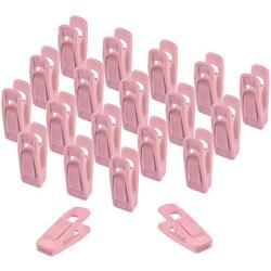 ONE250 Velvet Slim-line Hanger Set of Finger Clips for Velvet Hangers, for Skirts and Pants Hangers Velvet Clips, Strong Finger Flocked Clips (20 Pack) (Pink)