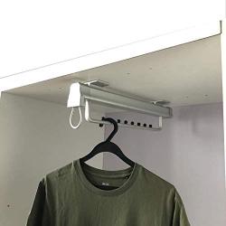 YGLight Hanger Steel Ball Track Has-Been Tens Wardrobe Clothes Organizer Rack Tensile Tests Load Capacity Abs Plastic (Size : 12.1inch/308mm)