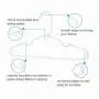 Minnebaby 30 Pack Childrens Tubular Hangers, Heavy Duty White Plastic Hangers with 6 Pcs Baby Closet Dividers for Kids and Baby Clothes