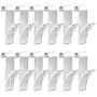Panzisun Compact Hooks for Heated Towel Radiator Rail Multi-Function Bathroom Storage Hanger Rag Cloth Hanging Household Accessories for Kitchen Cabinet Drawer Bathroom Wardrobe Office (12pcs)