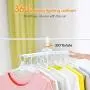 Magical Clothes Hanger Portable Foldable Laundry Rack Hook Hanger Dryer 8 Clips Space Saving Clothes Drying Rack Adjustable High Capacity