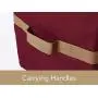 Covermates Keepsakes - Treasurekeeper Storage Boxes - Elite Plus - Heavy Duty Material - Webbed Handles - Stackable Design - Indoor Storage - Red