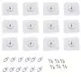 Heavy Picture Hangers Without Nails Picture Hanging Kit No Drill Picture Wall Hangers for Pictures Set of 12