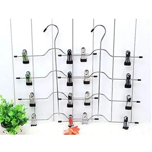 5pcs 4 Layers Stainless Steel Multifunctional Clothes Hangers Pants Storage Hangers Cloth Rack Multilayer Storage Cloth Hanger 5pcs 4 Layers Stainless Steel Multifunctional Clothes Hangers Pants Storage Hangers Cloth Rack Multilayer Storage Cloth Hanger