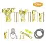 ToolMax Picture Hanging Kit | 200 Pieces Assorted Picture Hangers Kit with Nails,Sawtooth,Wire,D Ring Hooks,Screws for Frames,Planters