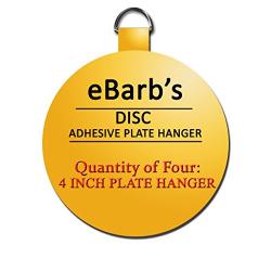 eBarbs &quotThe Original" English Plate Hanger Disc--a quantity of FOUR 4 Inch Hangers