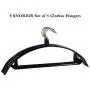 VANORIG Deluxe Hanger Clothes Hanger Durable High Manganese Steel Hangers PVC Resin Coating Clothing Hanger,Pack of 5 (White)