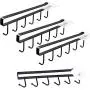 Adhesive Cup Holder Under Cabinet,4 Pack 6 Hook Coffee Cup Mug Holder Hanger Kitchen Utensil Hooks Fit for 1 Inch Thickness Shelf or Less (Black) Adhesive Cup Holder Under Cabinet,4 Pack 6 Hook Coffee Cup Mug Holder Hanger Kitchen Utensil Hooks Fit for 1 Inch Thickness Shelf or Less (Black)