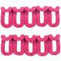 Yevison Anti-slip Mini Flocking Clothes Rack Hanger Hooks Holders Hanger Connector rose red Adorable Quality and Durable