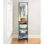 mDesign Modular Closet Organizer System, Vertical Storage Unit - Sturdy Steel Frame, Wood Shelves and Garment Rack for Bedroom, Hallway, Entryway, Closets, Set of 2 - Charcoal Gray/Black mDesign Modular Closet Organizer System, Vertical Storage Unit - Sturdy Steel Frame, Wood Shelves and Garment Rack for Bedroom, Hallway, Entryway, Closets, Set of 2 - Charcoal Gray/Black