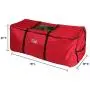PENSON & CO. Christmas Tree Storage Bag, Heavy Duty Canvas Storage Container, Large for 9ft Artificial Tree-Red