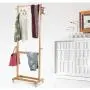 Q_Entryway Furniture Fashion Creative Coat Rack Floor-Standing Hanger Removable Simple Clothes Rack Multifunctional Bedroom Floor Hanger Hall Trees