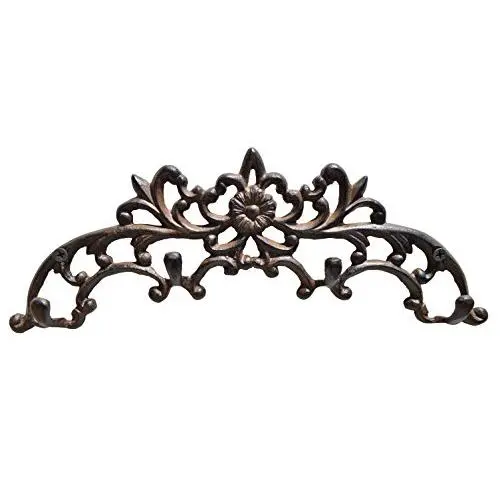 gasare, Cast Iron Key Holders, Wall Mounted Decorative Hooks, 11.25 x 4.25 Inches, Cast Iron, Rustic Brown Color, Screws and Anchors, 1 Unit gasare, Cast Iron Key Holders, Wall Mounted Decorative Hooks, 11.25 x 4.25 Inches, Cast Iron, Rustic Brown Color, Screws and Anchors, 1 Unit