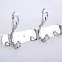 LOVIVER Stainless Steel 3/4/5/6-Hook Wall Hanger Coat Hat Clothes Holder Bedroom Rack - Metal, 45x4cm LOVIVER Stainless Steel 3/4/5/6-Hook Wall Hanger Coat Hat Clothes Holder Bedroom Rack - Metal, 45x4cm