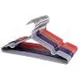 10pcs Random Color Colorful Thick PVC Coated Metal Clothes Hanger, Space Saving Non Slip Shirts Dress Coats Hangers Rack
