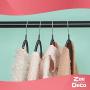 Zoe Deco Slip Reducing Contour Clothes Hangers with Grippy Coating, Sleek and Slim Arc-Shape Hangers, Bump Free Hanger Solution (Black, 16.5"x7.75", 10 Pack) Zoe Deco Slip Reducing Contour Clothes Hangers with Grippy Coating, Sleek and Slim Arc-Shape Hangers, Bump Free Hanger Solution (Black, 16.5"x7.75", 10 Pack)