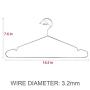 TIMMY Wire Hangers 40 Pack Stainless Steel Strong Metal Coat Hangers Clothes 16.5 Inch