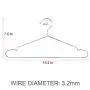 TIMMY Wire Hangers 40 Pack Stainless Steel Strong Metal Coat Hangers Clothes 16.5 Inch TIMMY Wire Hangers 40 Pack Stainless Steel Strong Metal Coat Hangers Clothes 16.5 Inch