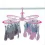 Clothes Drying Rack - Butterfly Clothing Racks - Laundry Portable Clothesline Includes 24 Metal Clothespins Hanger Clips Set - Baby Clothes Storage Closet - Herb Hanging Air Dryer (Pink) Clothes Drying Rack - Butterfly Clothing Racks - Laundry Portable Clothesline Includes 24 Metal Clothespins Hanger Clips Set - Baby Clothes Storage Closet - Herb Hanging Air Dryer (Pink)