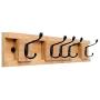 XJRHB Coat Rack - Wall Coat Hook Porch Coat Hook Hanger Clothes Hook (5 Hook / 6 Hook) (Size : 5 Hook Wood Color)