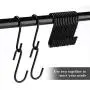 Lemonfilter 20 Pack S Shaped Hooks Heavy Duty S Hooks Hanging Hanger Hooks for Kitchen Bedroom and Office (Black) Lemonfilter 20 Pack S Shaped Hooks Heavy Duty S Hooks Hanging Hanger Hooks for Kitchen Bedroom and Office (Black)