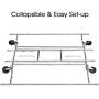 LANGRIA Double Rail Garment Racks Clothes Racks Commercial Grade Height Adjustable Heavy Duty Clothing Racks for Boutiques