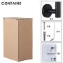 Wall Towel Hooks Coat Hook Bathroom Matte Black Robe Hook SUS 304 Stainless Steel Heavy Duty Door Hanger Towel Robe Clothes Cabinet Closet Sponges Hook for Bathroom Bedroom Kitchen Hotel Pool 4 Packs