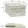 Na&Co Season 5 Pack Folding Hand-held Storage Cubes Bin with Lids,Collapsible Decorative Storage Boxes/Safety Container for Household, Closet, Cabinet, Office (Dot) Na&Co Season 5 Pack Folding Hand-held Storage Cubes Bin with Lids,Collapsible Decorative Storage Boxes/Safety Container for Household, Closet, Cabinet, Office (Dot)