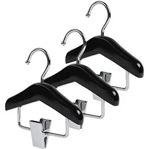 Iddefee Clothes Hanger 10-Piece Solid Wood Pet Hangers Wooden Belt Clips Hanging Socks Tie Mini Hangers Pants Hangers (Color : Black, Size : 10x10x1.2cm) Iddefee Clothes Hanger 10-Piece Solid Wood Pet Hangers Wooden Belt Clips Hanging Socks Tie Mini Hangers Pants Hangers (Color : Black, Size : 10x10x1.2cm)