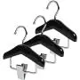 Iddefee Clothes Hanger 10-Piece Solid Wood Pet Hangers Wooden Belt Clips Hanging Socks Tie Mini Hangers Pants Hangers (Color : Black, Size : 10x10x1.2cm) Iddefee Clothes Hanger 10-Piece Solid Wood Pet Hangers Wooden Belt Clips Hanging Socks Tie Mini Hangers Pants Hangers (Color : Black, Size : 10x10x1.2cm)