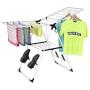 Black Laundry Clothes Storage Drying Rack Portable Folding Dryer Hanger Heavy DutyBLACK Laundry Clothes Storage Drying Rack Portable Folding Dryer Hanger Heavy Duty