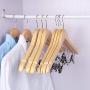 ZXL Solid Wood Belt Clip Hanger Wooden Adult Suit Clothes Rack Home Seamless Non-Slip Clothing Hanging Clothes Support 10 Pack ZXL Solid Wood Belt Clip Hanger Wooden Adult Suit Clothes Rack Home Seamless Non-Slip Clothing Hanging Clothes Support 10 Pack